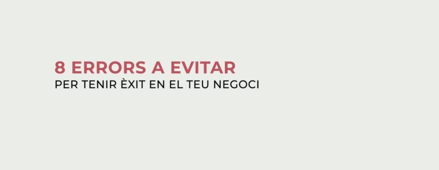 8 errors a evitar