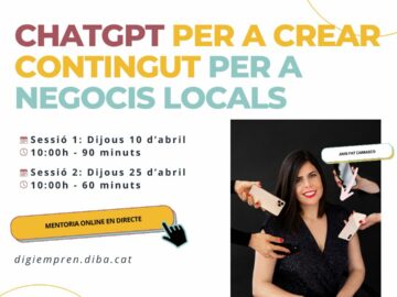 Mentoria: ChatGPT per a crear contingut per a Negocis Locals